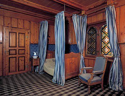 Schlafzimmer im Schachenschloss Schlafzimmer im Schachenschloss