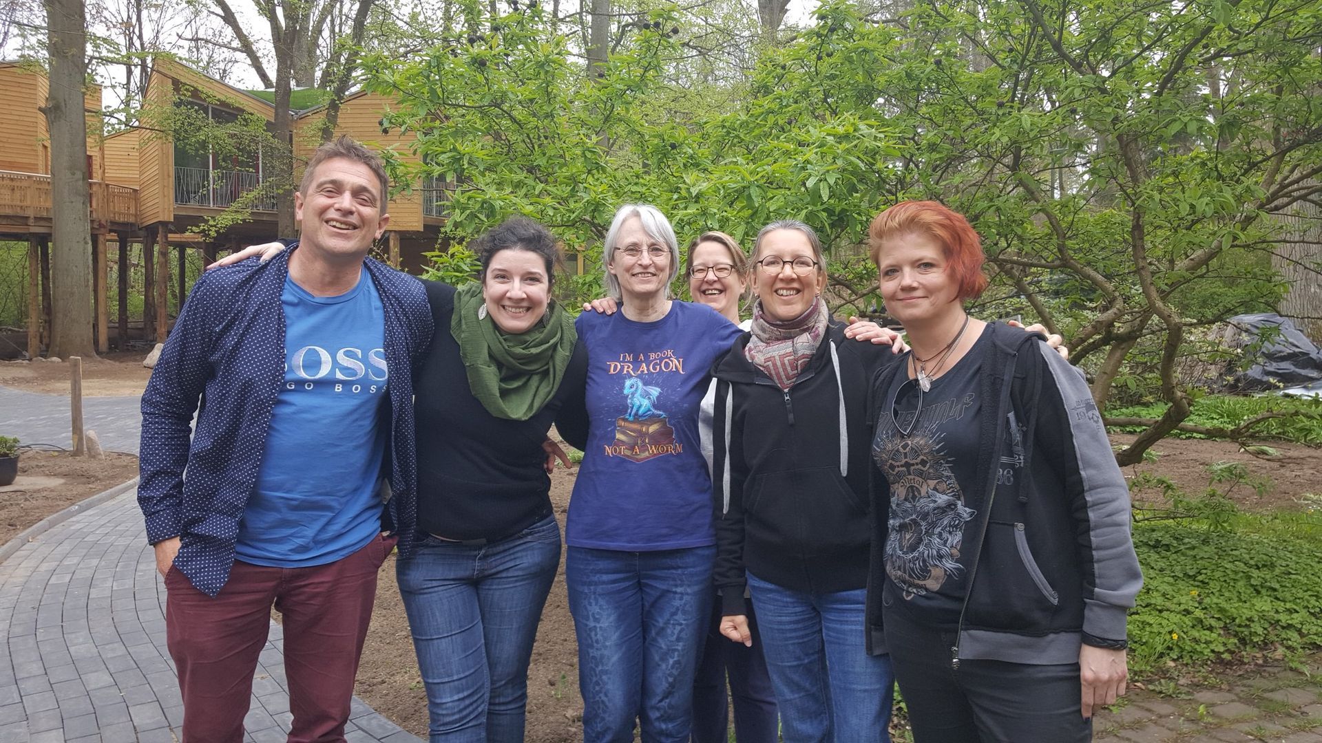 Abschiedsbild mit den liebgewonnen Leuten Abschiedbild vom Autorentreffen