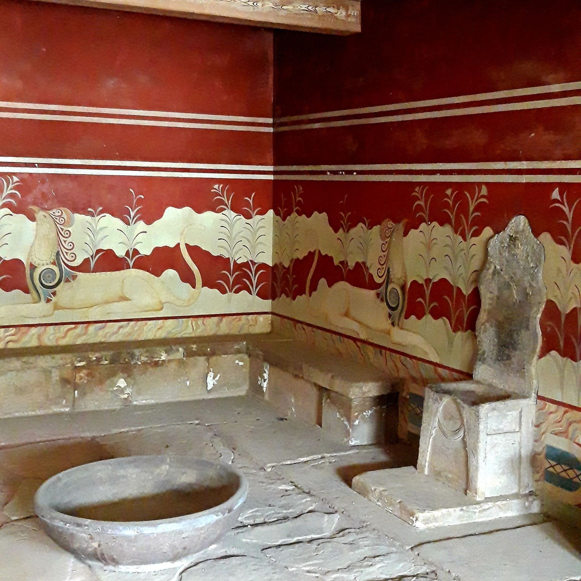 Thronsaal in Knossos Thronsaal in Knossos