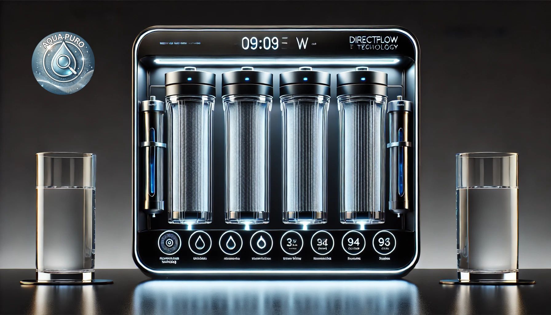 Osmose Wasserfilteranlage mit Direktflow ohne Wasserbehälter.