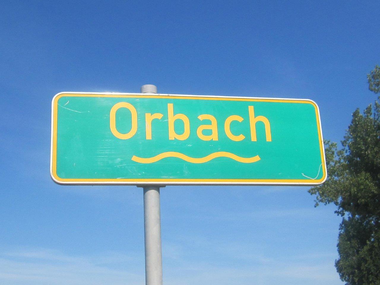 Schild Orbach (Foto: Verein Zehnthaus e.V.)