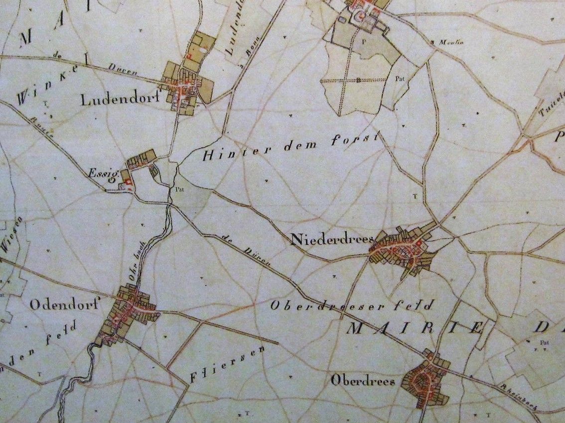 Kartenaufnahme der Rheinlande durch Tranchot und v. Müffling 1803-1820, Blatt Nr. 101 Heimerzheim. Maßstab 1:25000