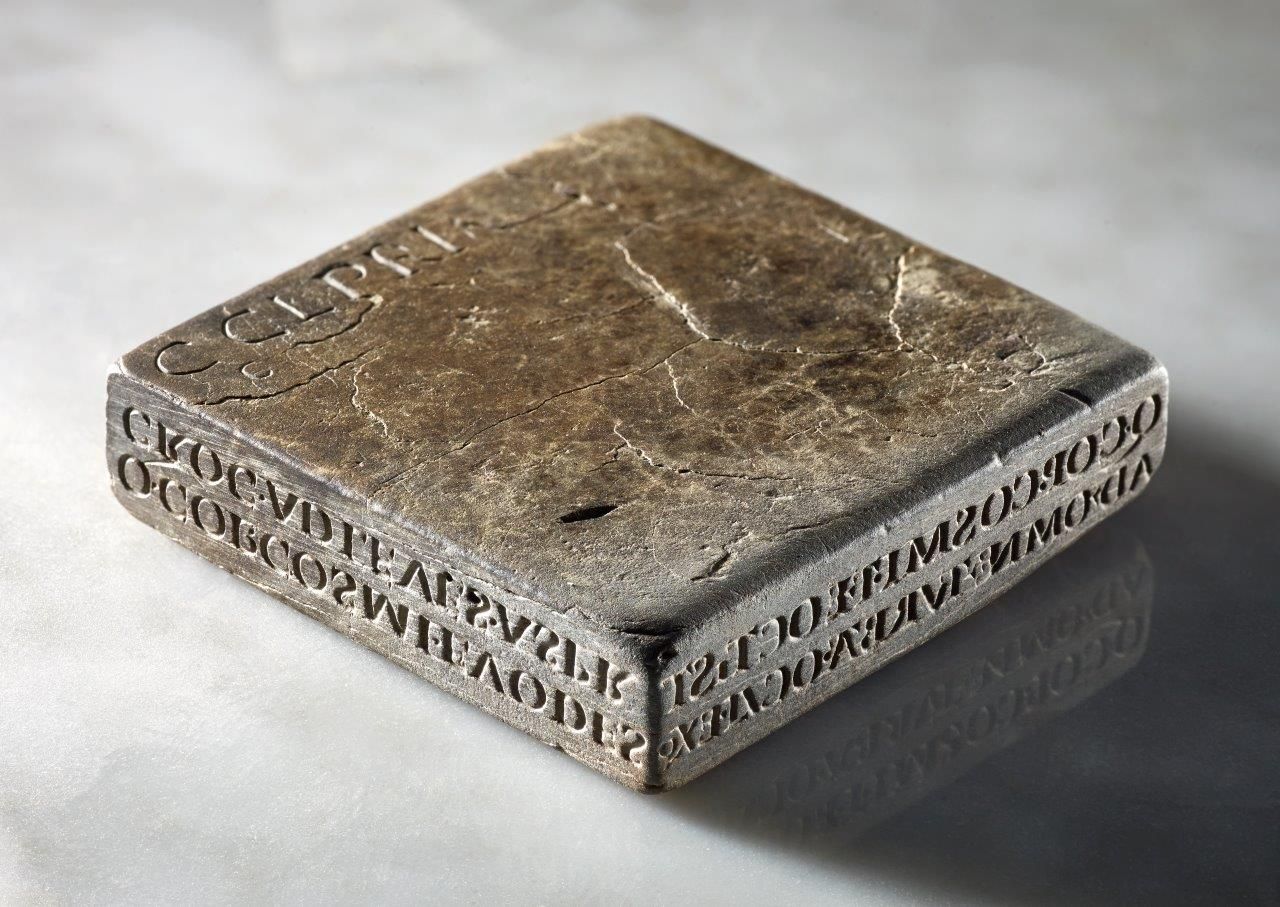 Stempel eines Augenarztes (2. Jh. n. Chr.). Fundort: Elsdorf-Heppendorf. LVR-Landesmuseum (Foto: J. Vogel)