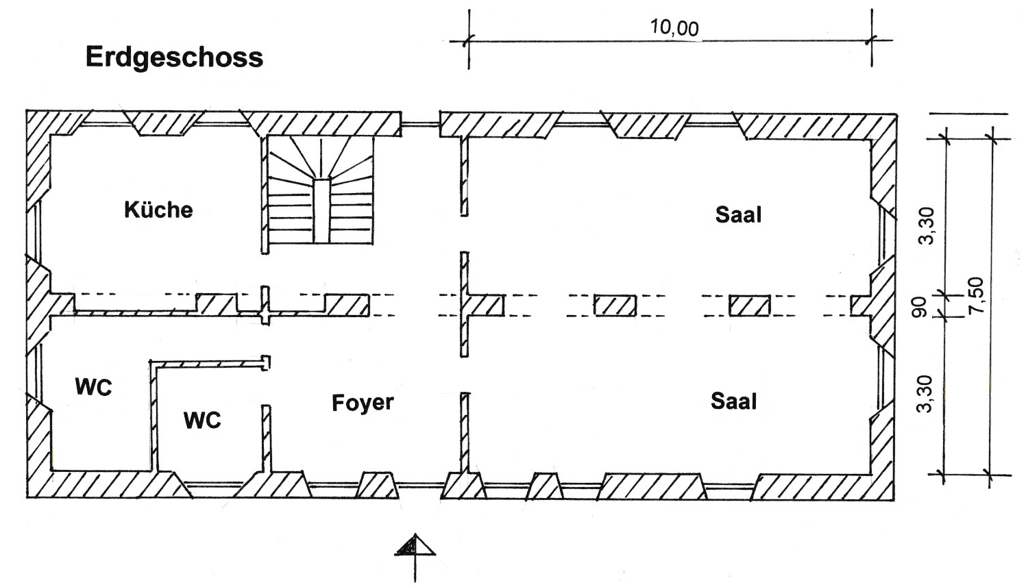 Zehnthaus Odendorf Grundriss Erdgeschoss