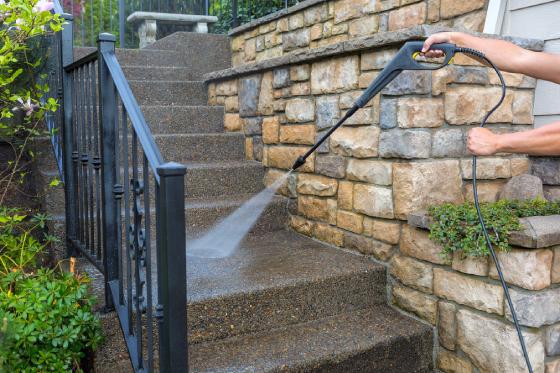Pavement power cleaning