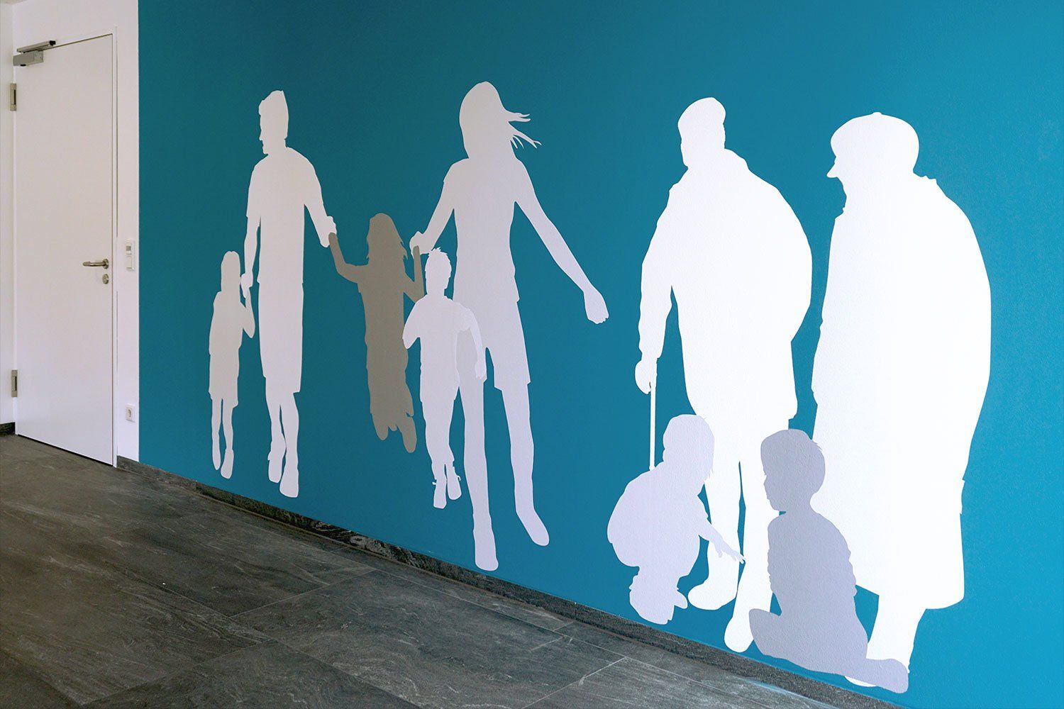 Wandbemalung Arztpraxis