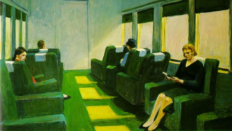 Edward Hopper, Chair Car (1965)