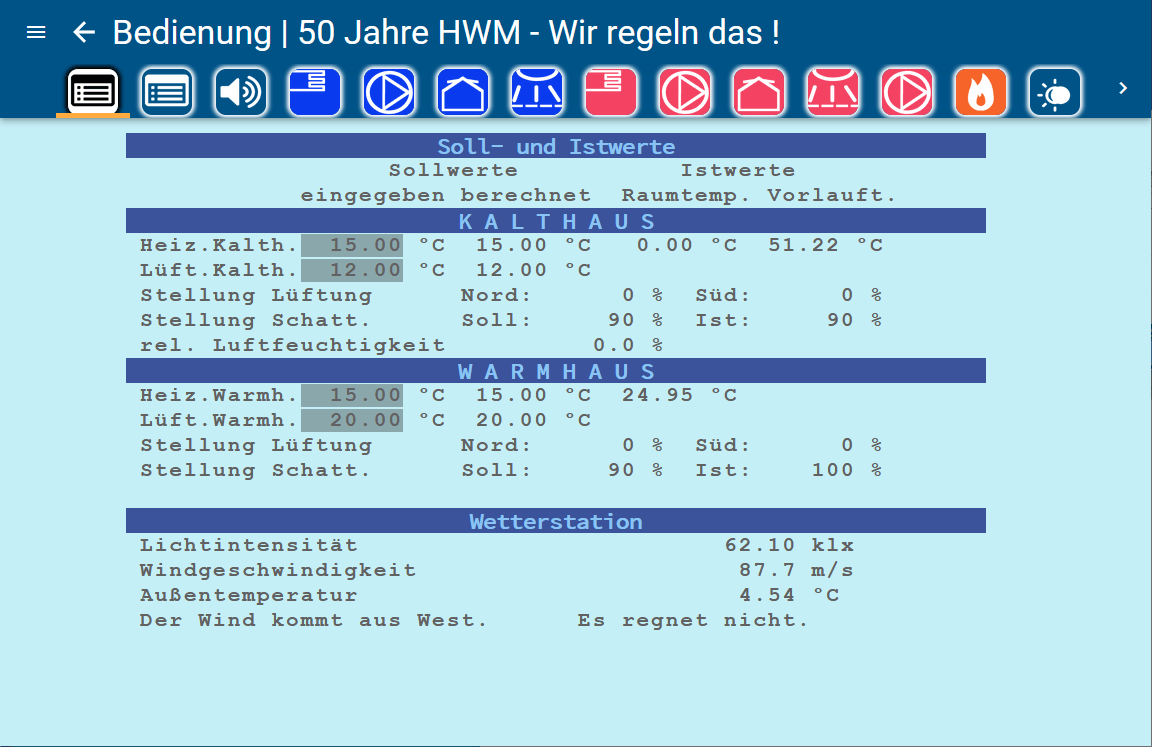 H.W. Mrotzek GmbH - Klimacomputer T3 - Gewächshausregler (GHR) - Bedienung