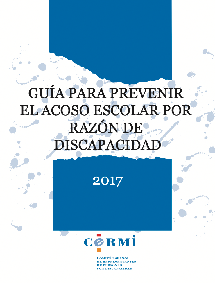 Portada la guía para prevenir el acoso escolar por razón de discapacidad