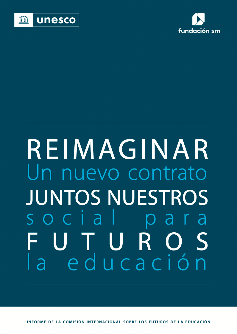 Portad del texto de la UNESCO, Reimaginar juntos nuestro futuro