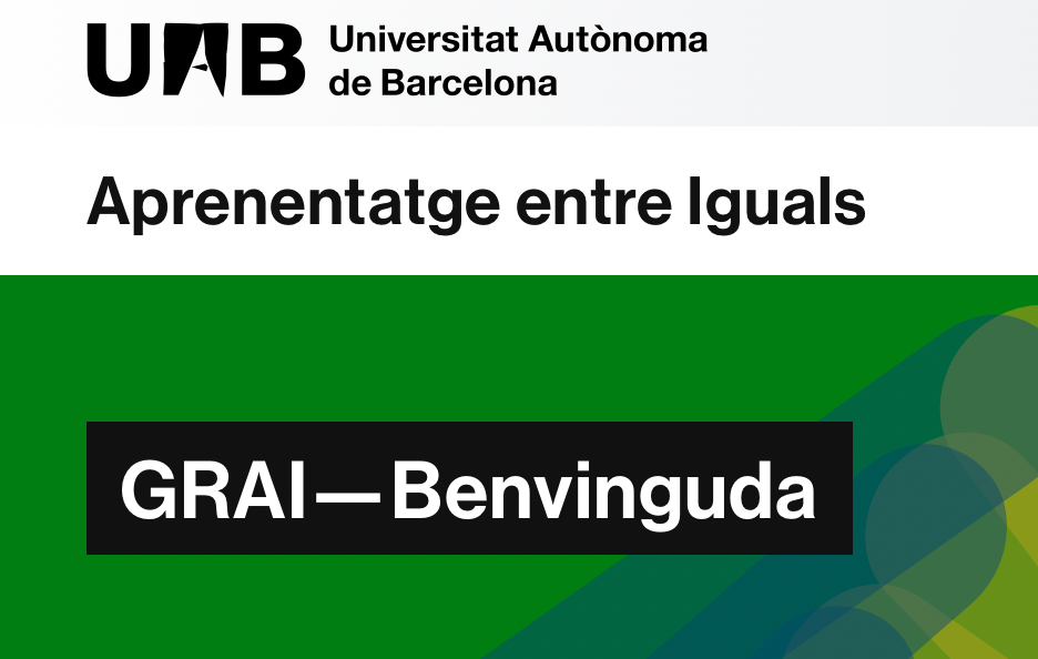 Logo del grupo de investigación Aprendizaje entre Iguales, de la Universidad Autónoma de Barcelona