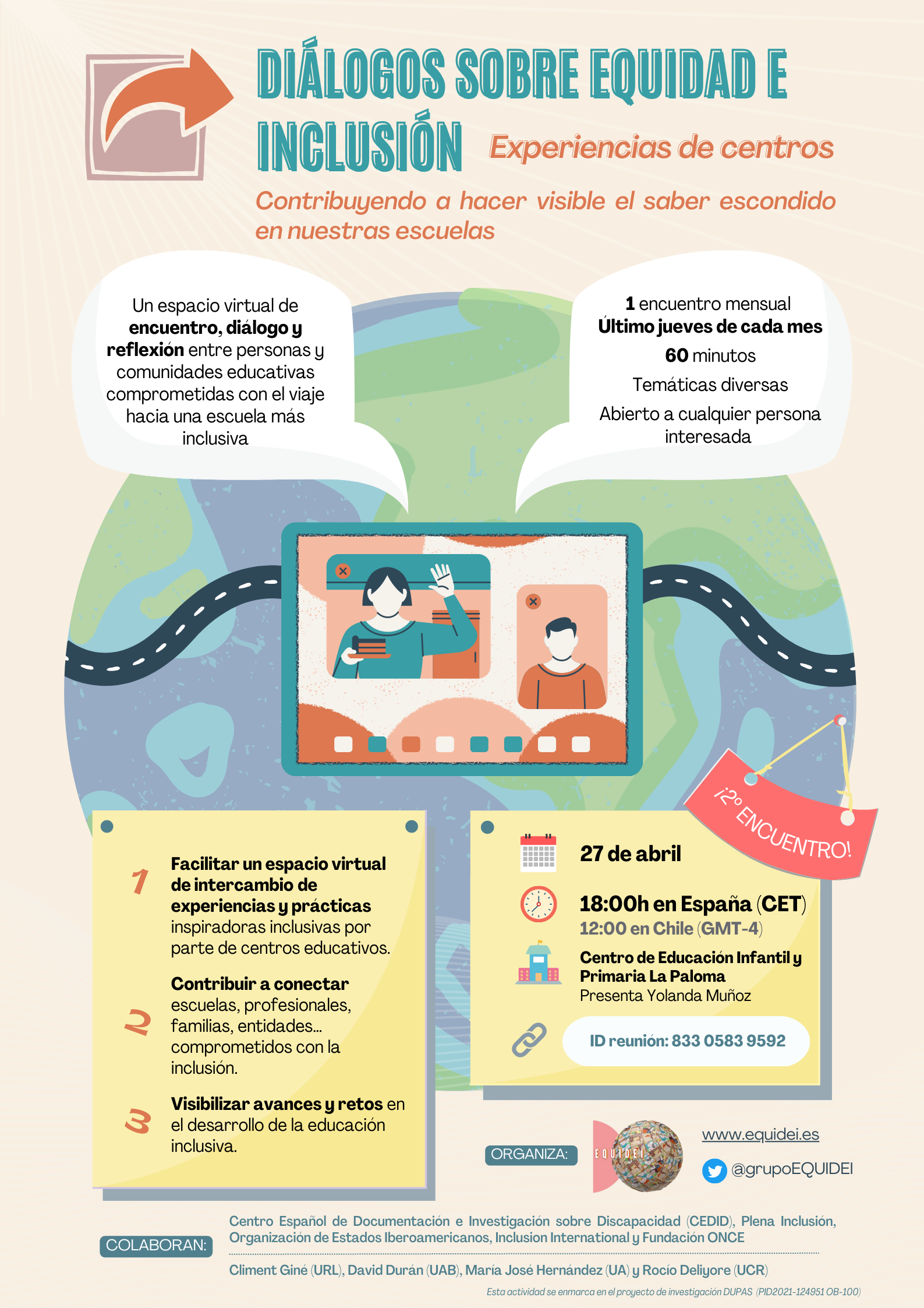 Logo de la actividad Encuentros sobre Equidad e Inclusión