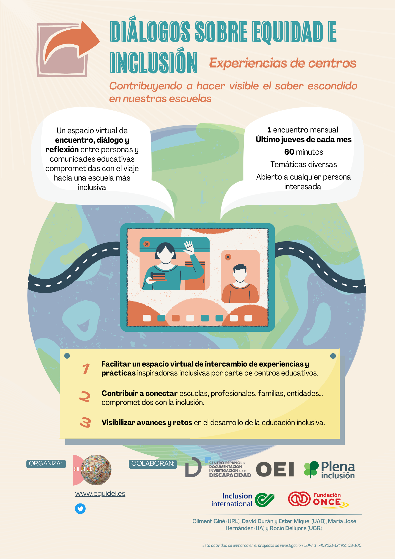 Logo de la actividad Encuentros sobre Equidad e Inclusión