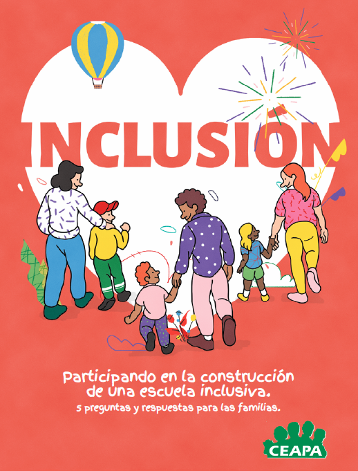 Portada Guía Inclusión para familias. CEAPA