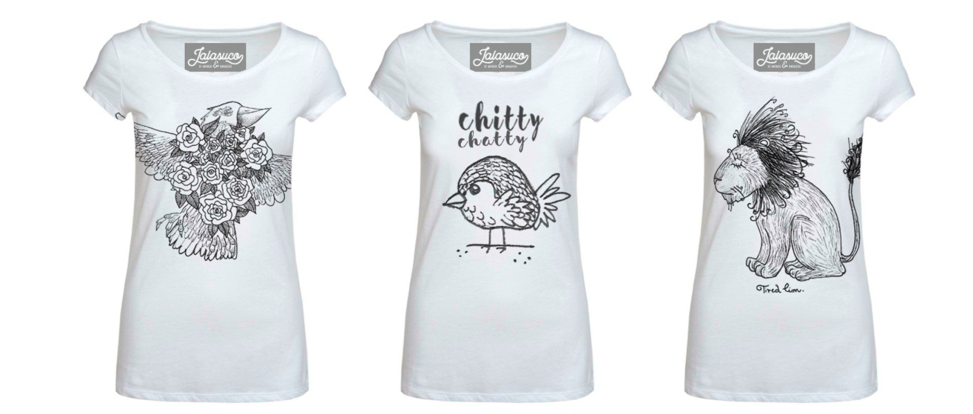 T-Shirt Projekte mit Illustrationen Lara Morar