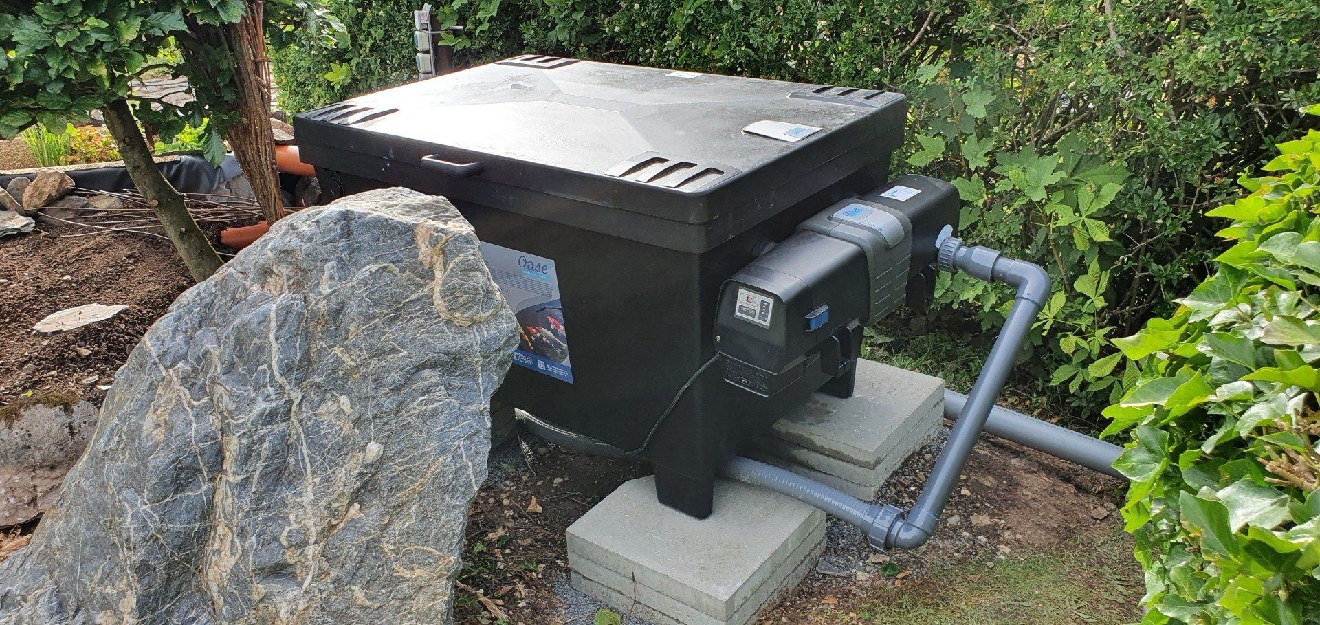 Teich-, Aquarien- und Gartenservice, Vera Bialek, Teichspezi, ScreenMatic, Durchlauffilter, Oase, klares Wasser, Klarwassergarantie,