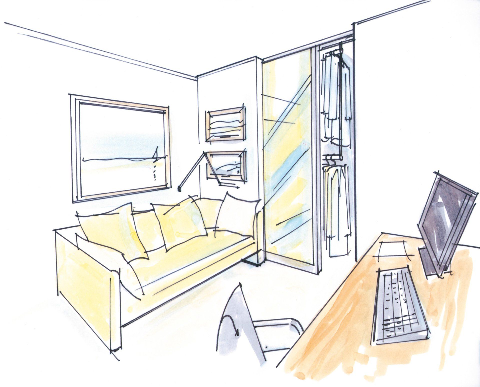 Der dressglider: eine bewegliche Kleiderstange von ip20 Möbel nach Maß