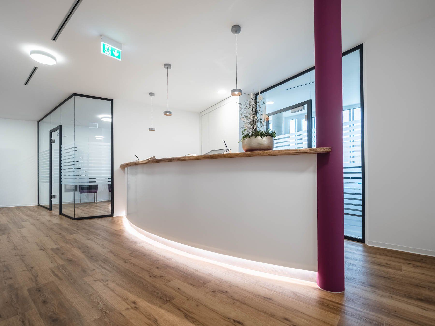 Tresen, Theke, Annahme- und Empfangstresen von ip20 Praxiseinrichtung nach Maß.