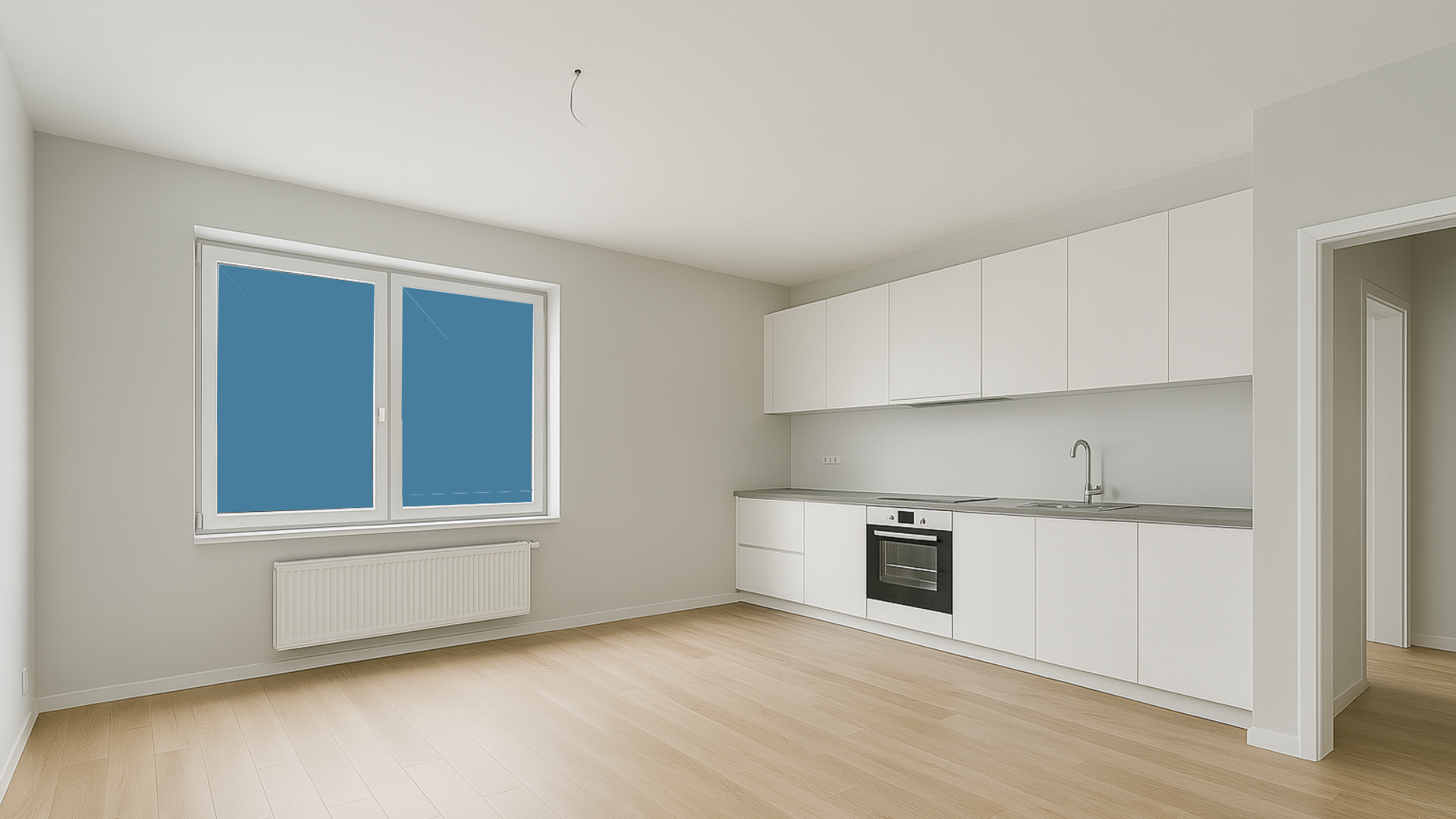 Nachherbild von einem Wohnzimmer das Saniert wrude