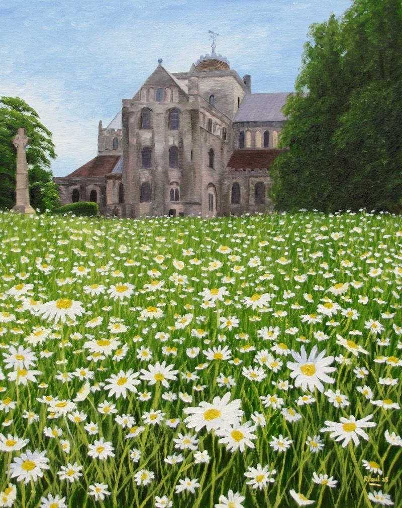 aabbey flowers (daisy) painted by Richard Paul abbey flowers (daisy) painted by Richard Paul