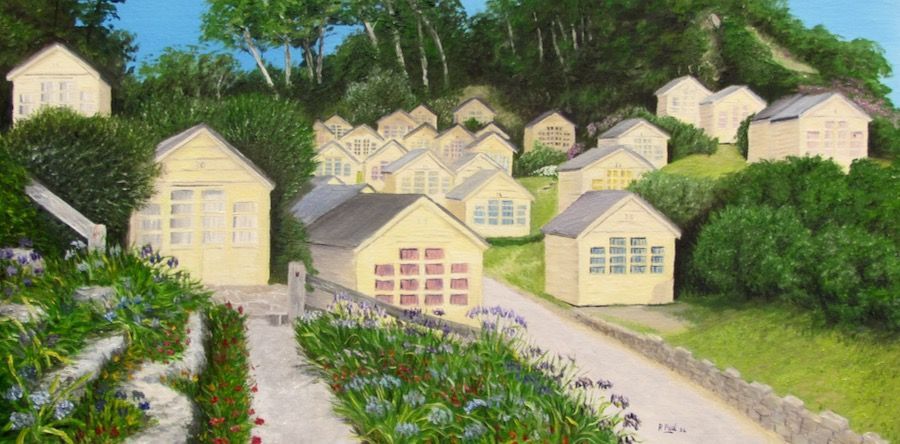 Canford Cliffs painted by Richard Paul Canford Cliffs painted by Richard Paul