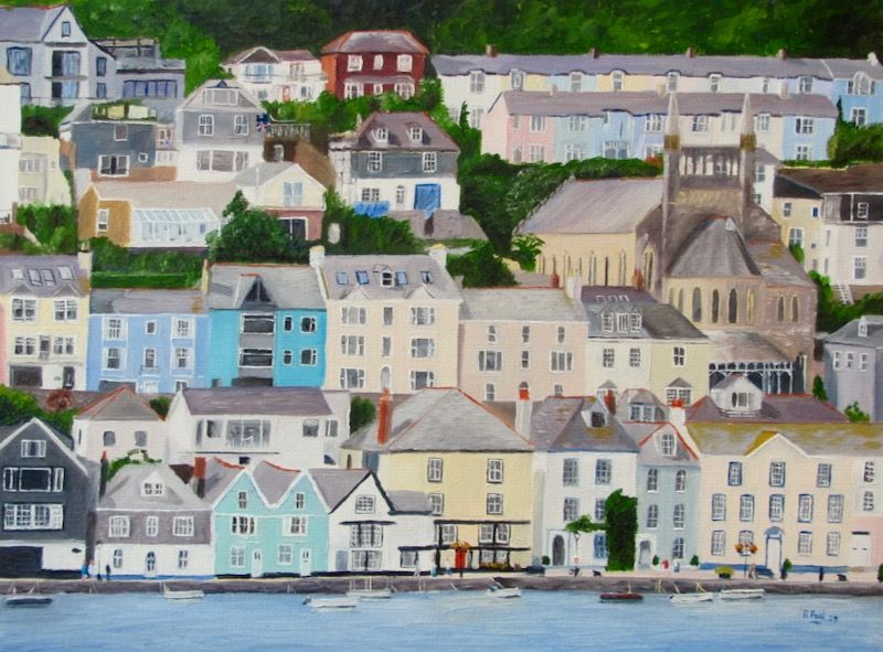 Dartmouth shore painted by Richard Paul Dartmouth shore painted by Richard Paul