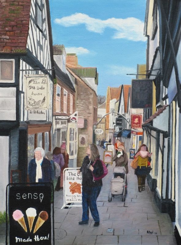 Frome Frome painted in oil by Richard Paul