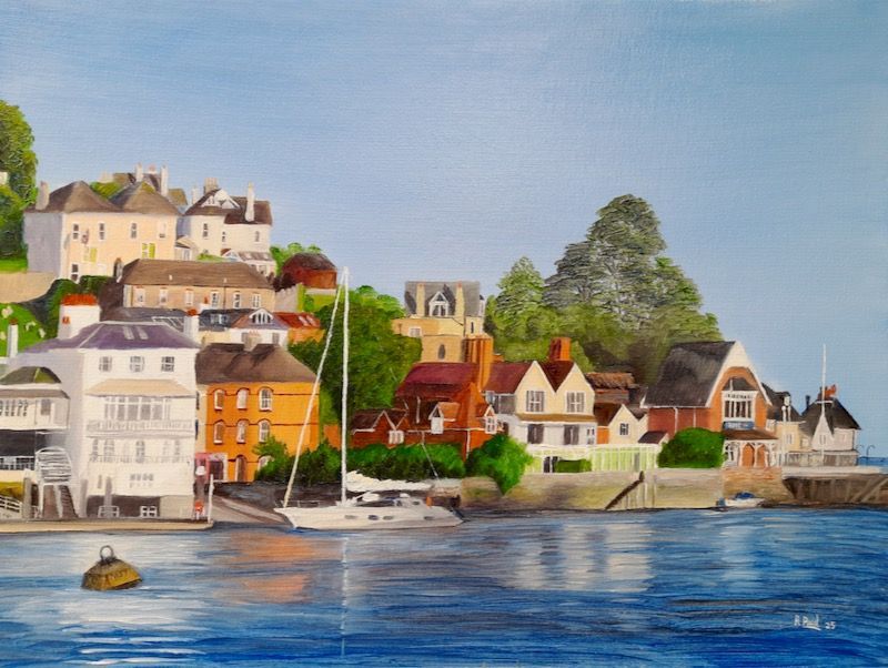 Kingswear painted by R. Paul Kingswear, painted by Richard Paul