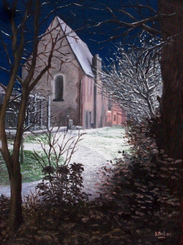 King Johns Garden King Johns Garden, Romsey painted in oil by Richard Paul