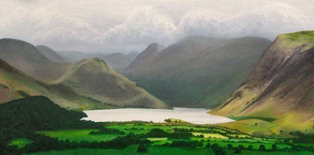 Crummock Water Crummock Water painted in oil by Richard Paul