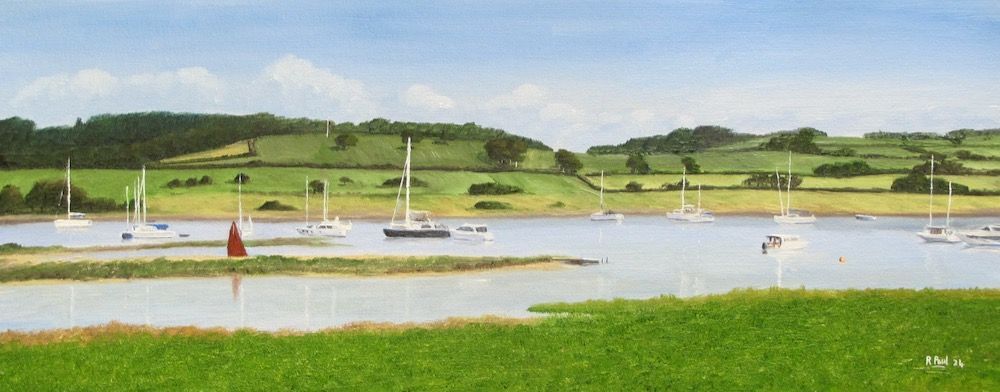 Newtown River Newtown River painted in oil by Richard Paul