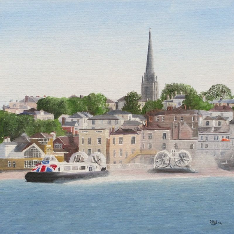 Ryde hovercraft painted by Richard Paul Ryde hovercraft painted by Richard Paul