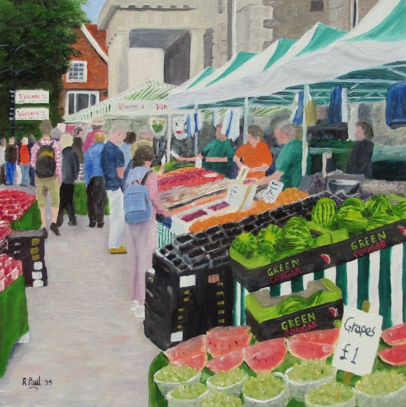 fruit and veg painted by Richard Paul fruit and veg painted by Richard Paul