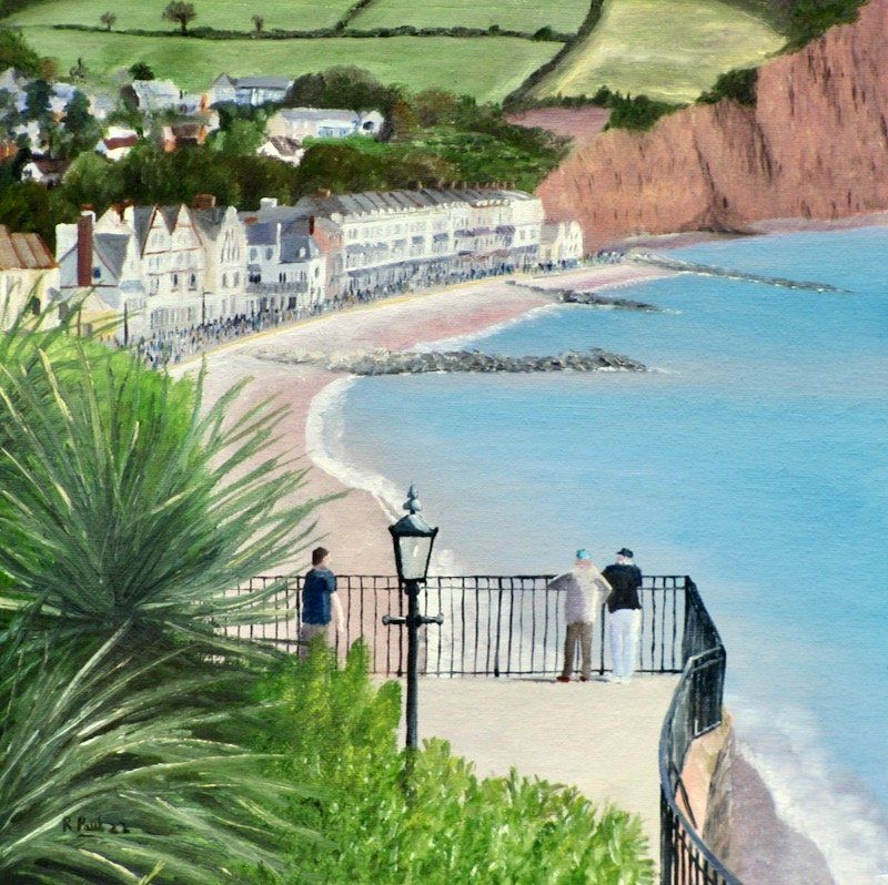 Sidmouth Sidmouth painted in oil by Richard Paul