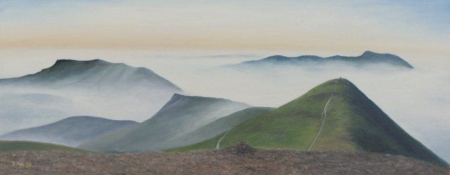 Skiddaw Mists painted in oil by Richard Paul