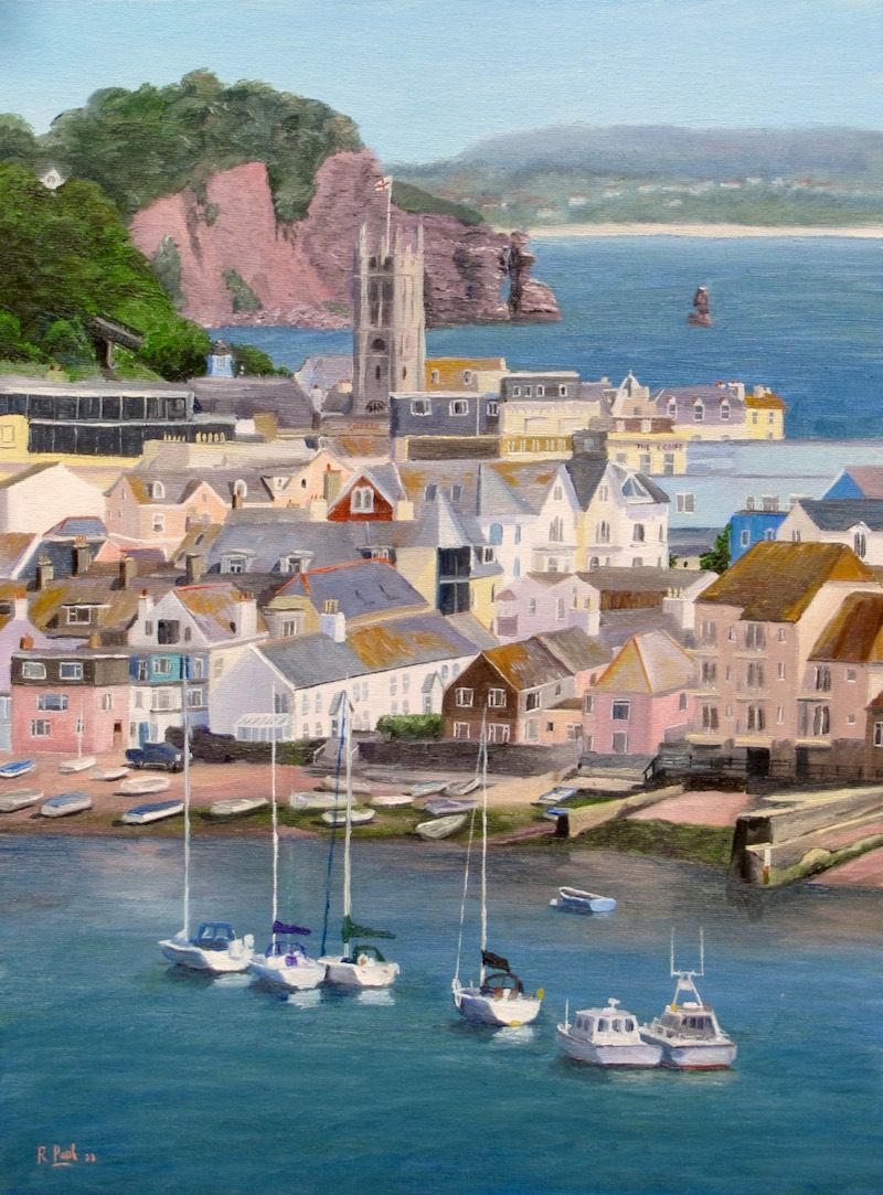 Teignmouth painted in oil by Richard Paul