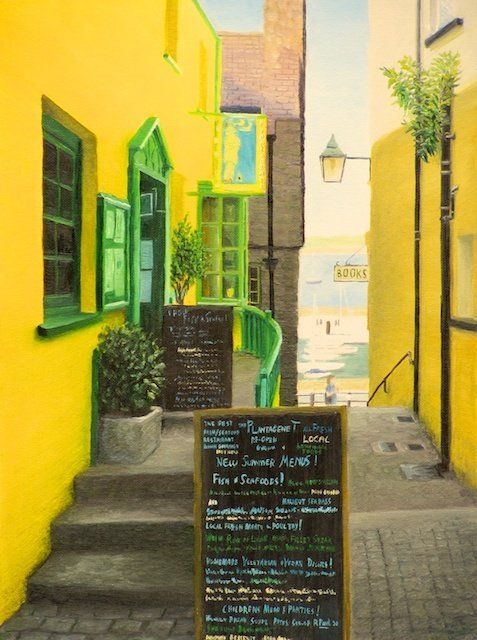 Plantagenet Plantagenet, tenby, painted in oil by Richard Paul