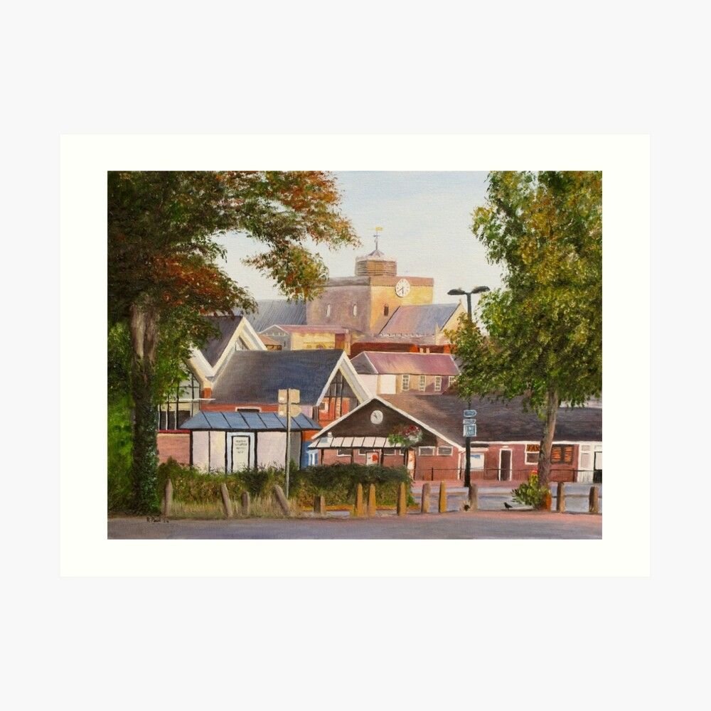 Romsey rooftops print Romsey rooftops print