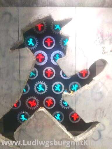 Ein Ampelmännchen in Berlin