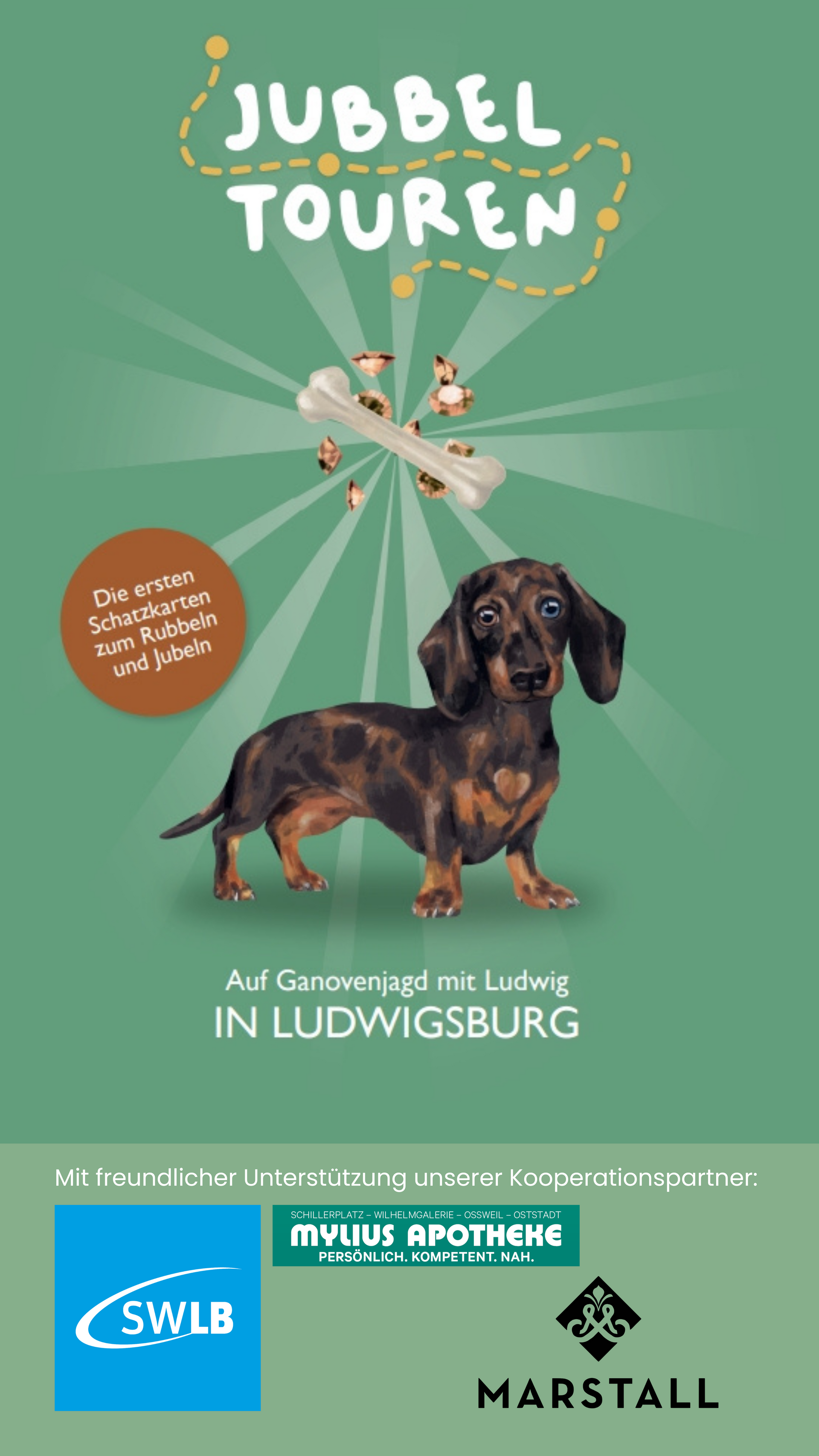 Jubbel-Tour Ludwigsburg Escape-Tour Familien Kinder Schnitzeljagd