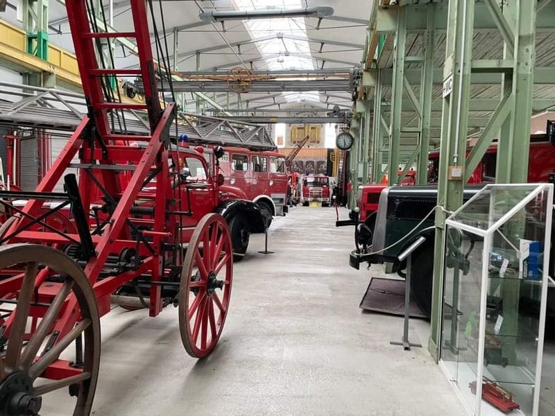 Feuerwehrauto im Feuerwehrmuseum in Stuttgart