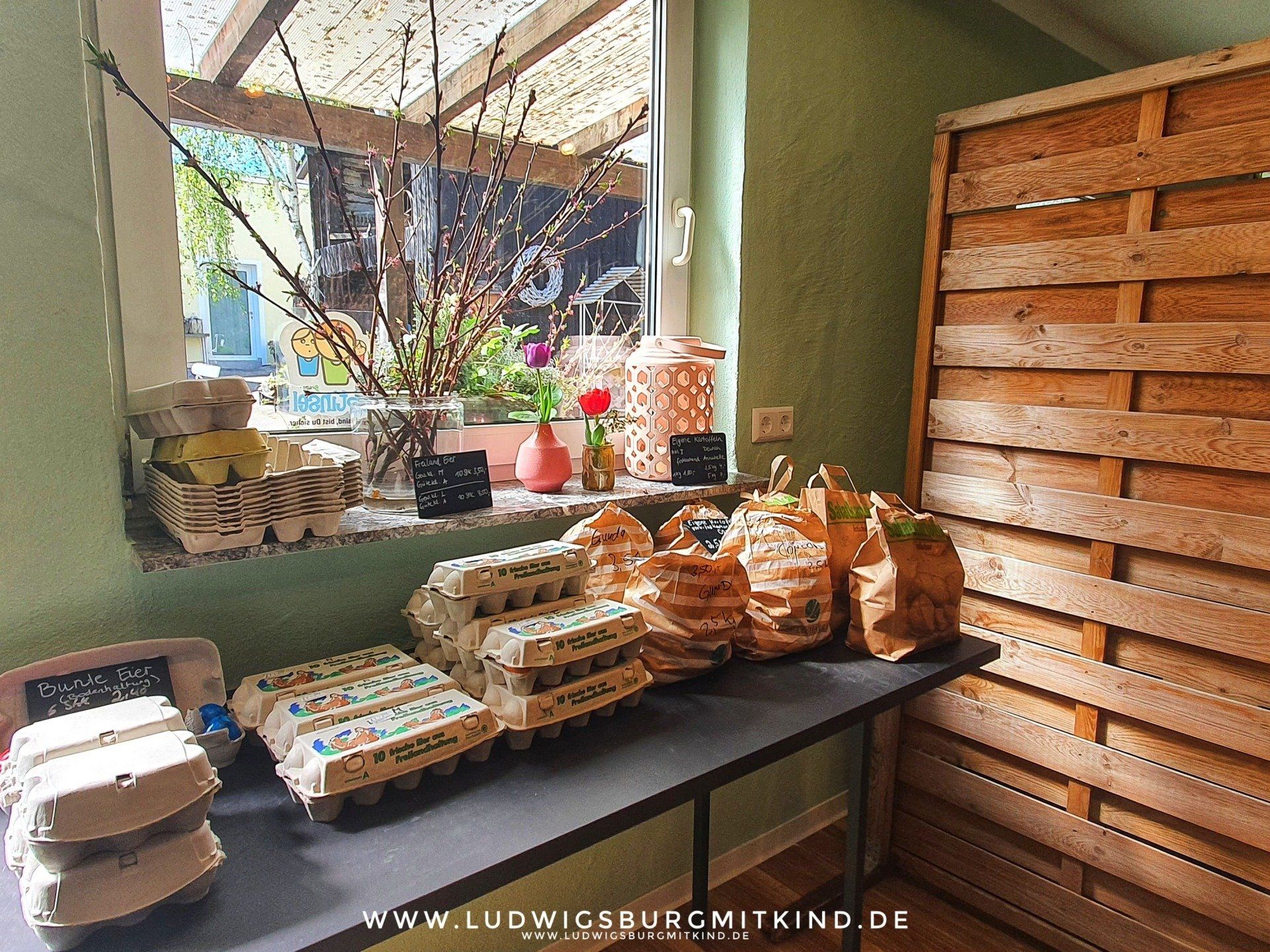 Der Hofladen im Hofgut Leutenecker in Remseck am Neckar.