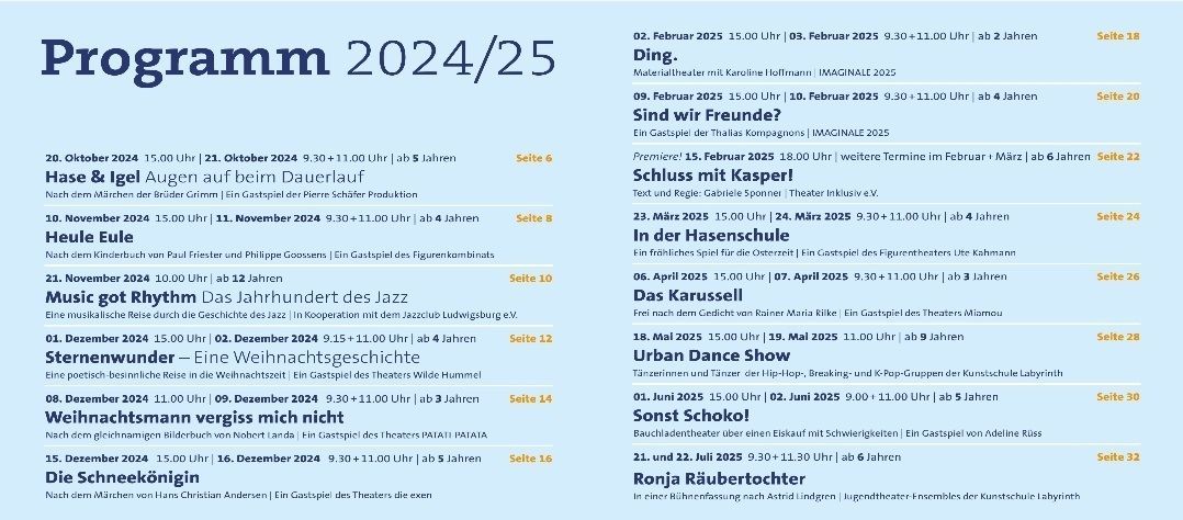 Kinder und Jugendtheater in Ludwigsburg Familienausflugsziel