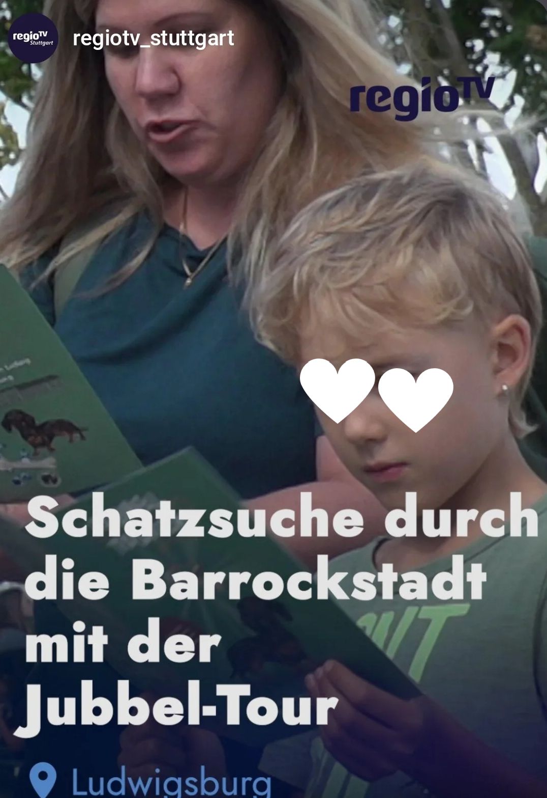 Regio TV berichtet über die Jubbel-Touren in Ludwigsburg, Stadtrallye für Familien mit Kindern
