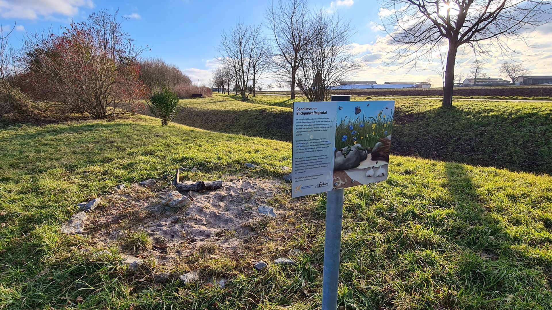 Wildschutzzone Remseck Rebhuhn Familienausflugsziel Wanderung Fahrradtour