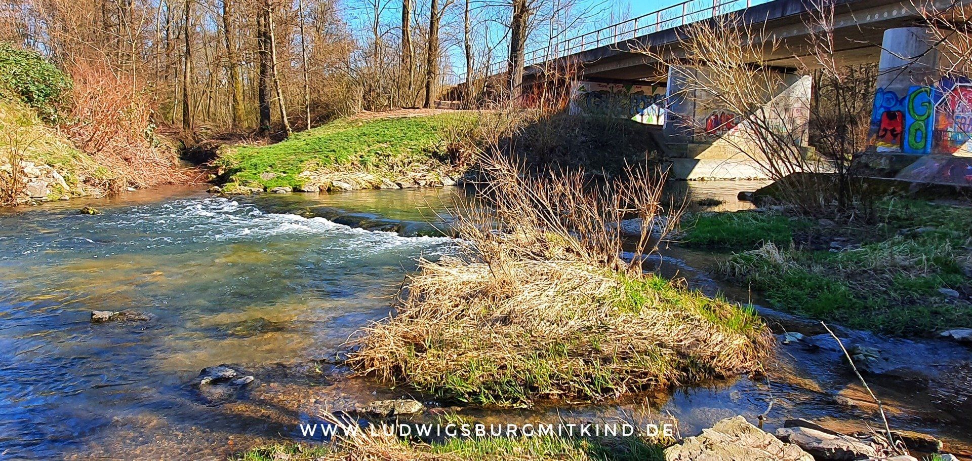 Remstalradweg in Urbach mit Rems