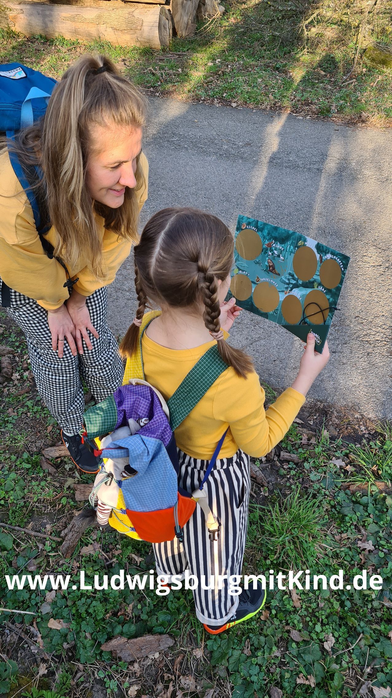 Waldbingo Familienausflug mit Kindern