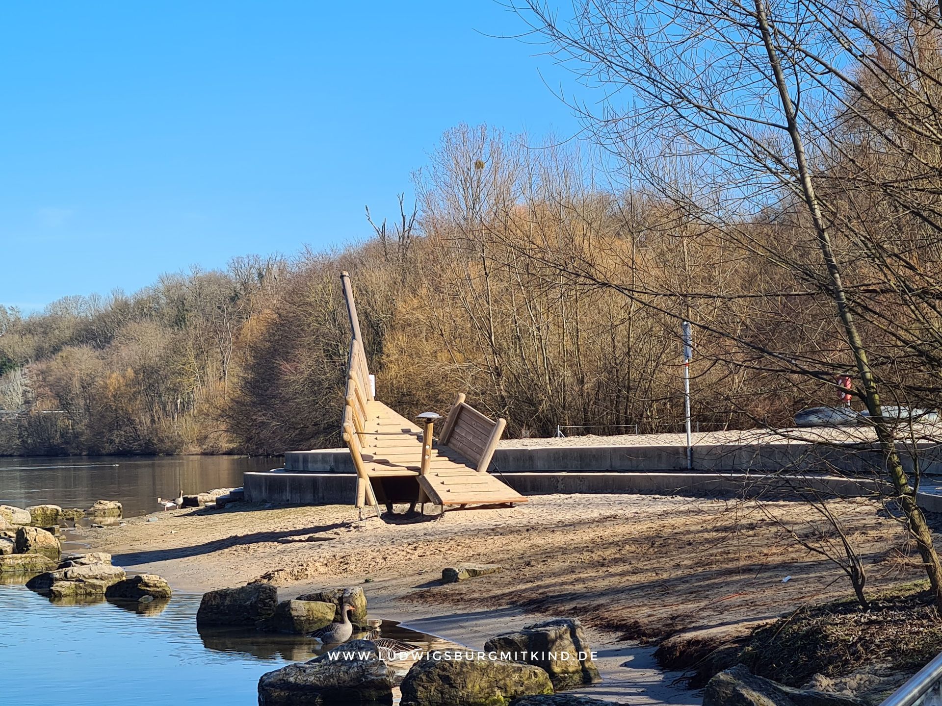 Ausflugsziel Neckarstrand Remseck am Neckar