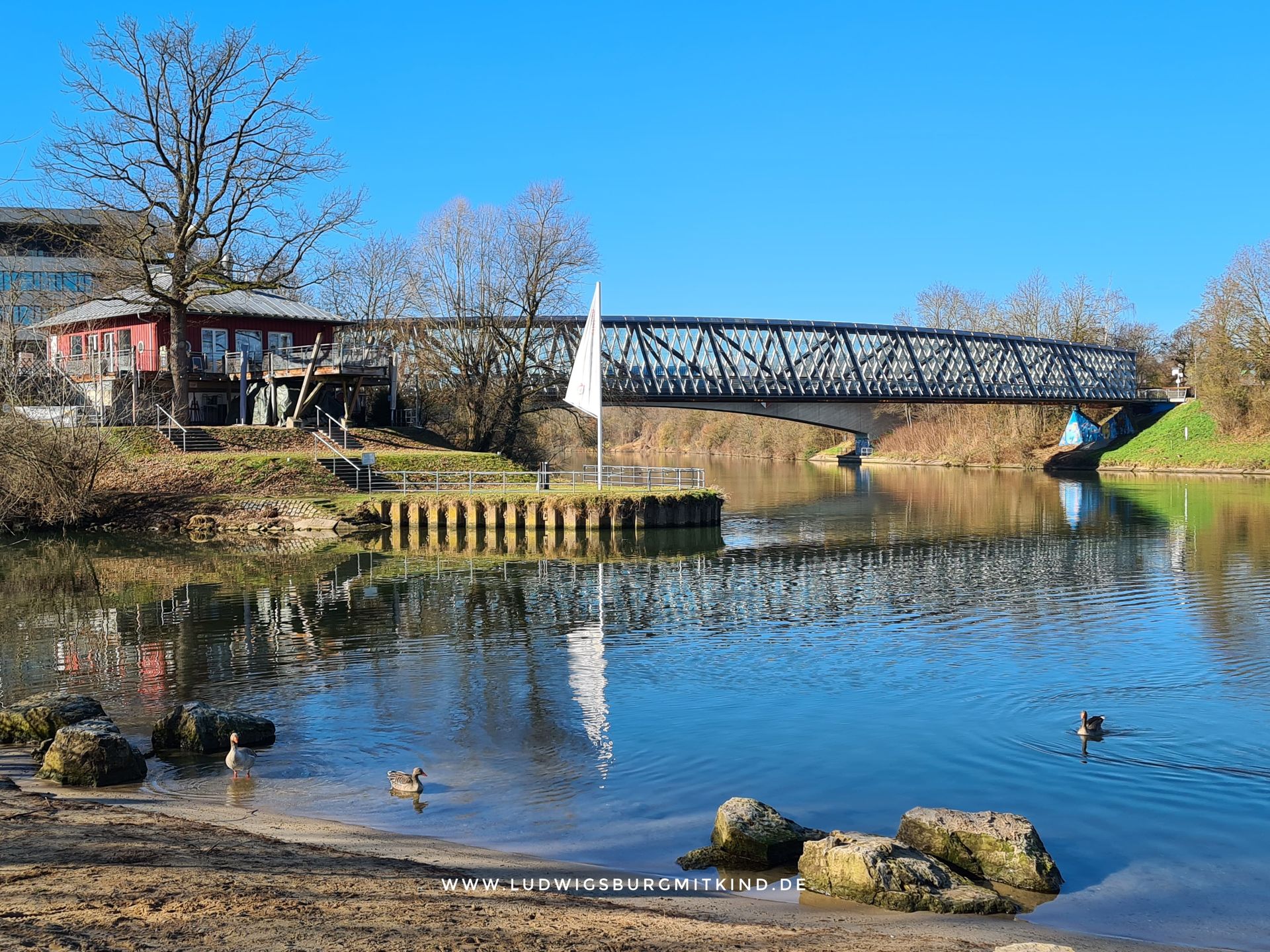 Neckarstrand Remseck Stuttgart Ausflugsziel für Familien