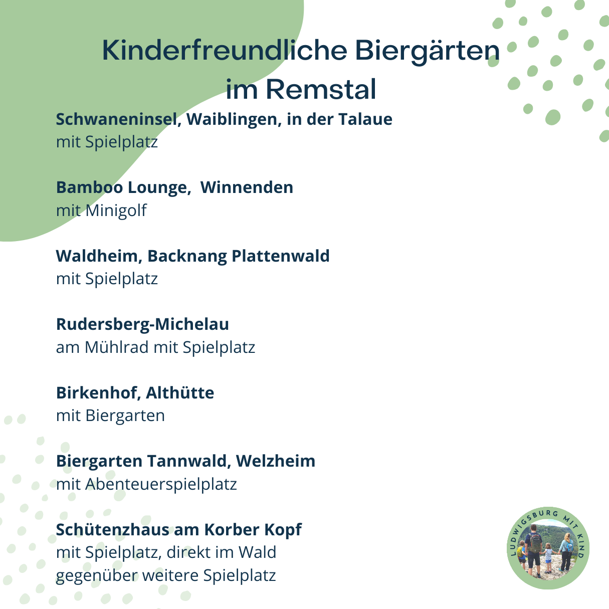 Kinderfreundliche Biergärten im Remstal